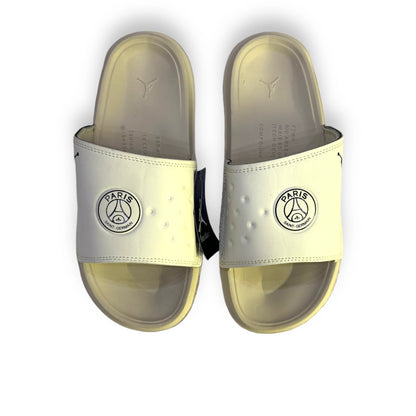 J-O-R-D-A-N Imported Premium High Sole Slides in Off White