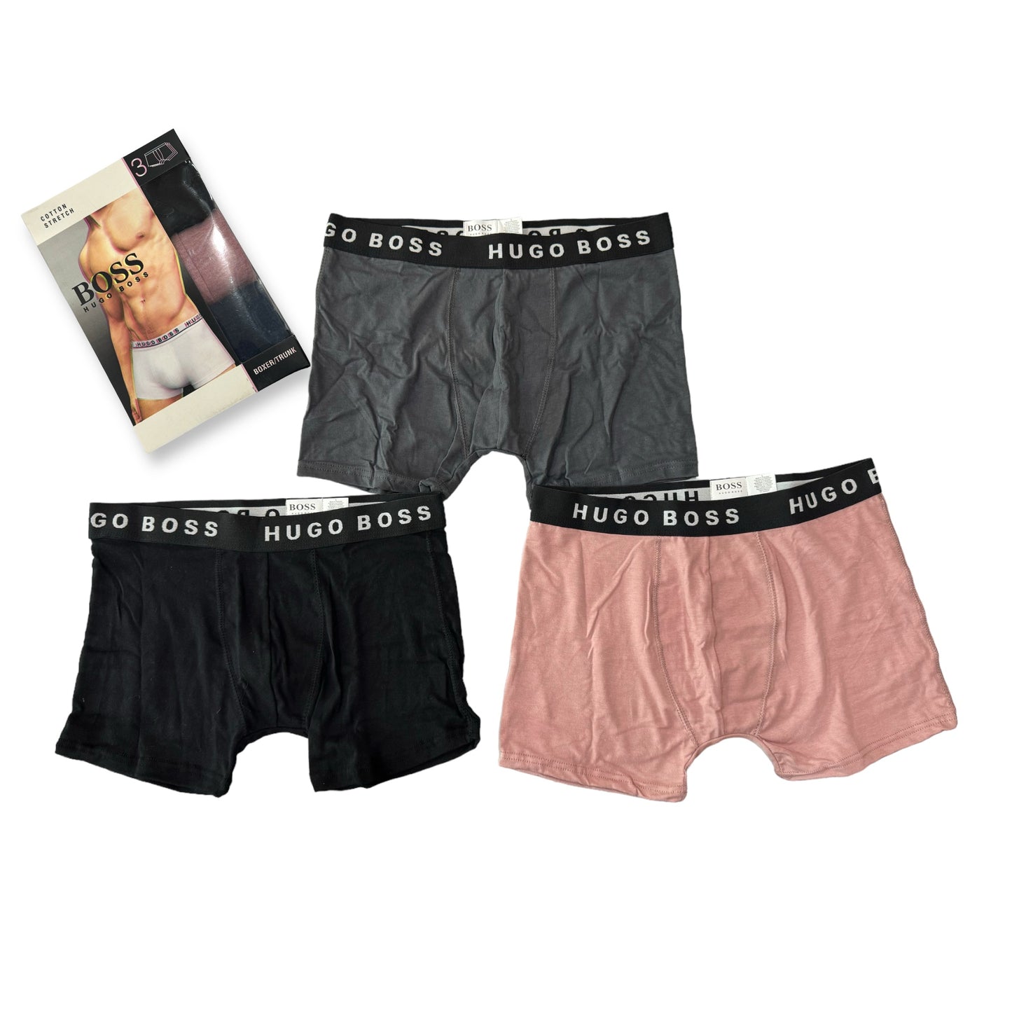 B-O-S-S Multi Color Boxers (Pack of 3)