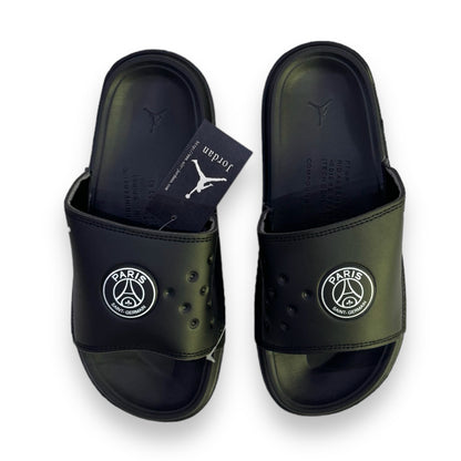 J-O-R-D-A-N Imported Premium High Sole Slides in Black