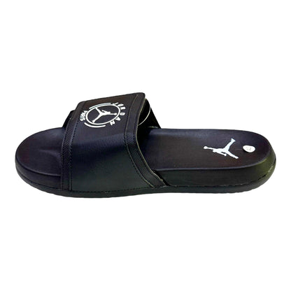 J-O-R-D-A-N Imported Premium Foambed Black Slides