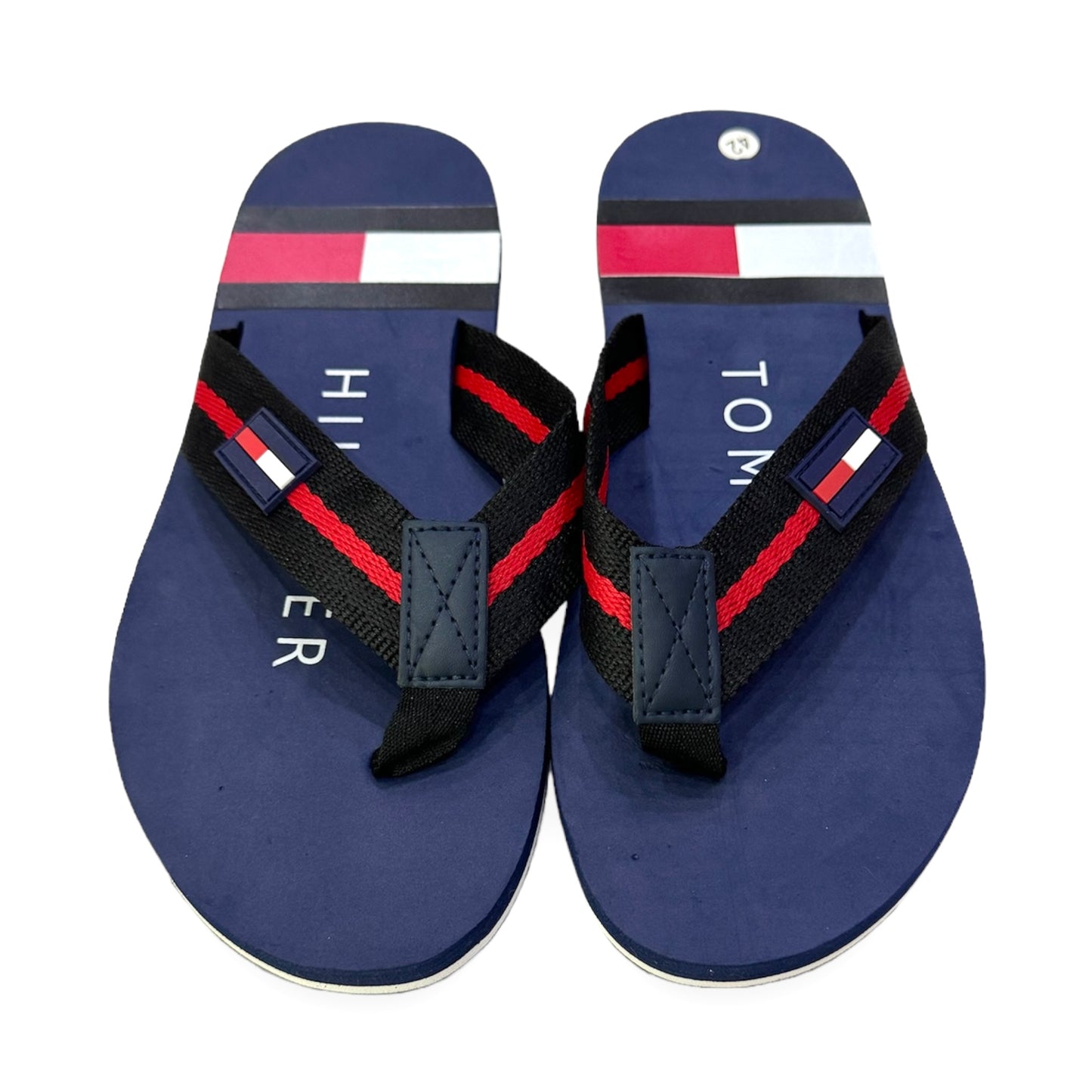 T-O-M-M-Y Imported Slippers Blue