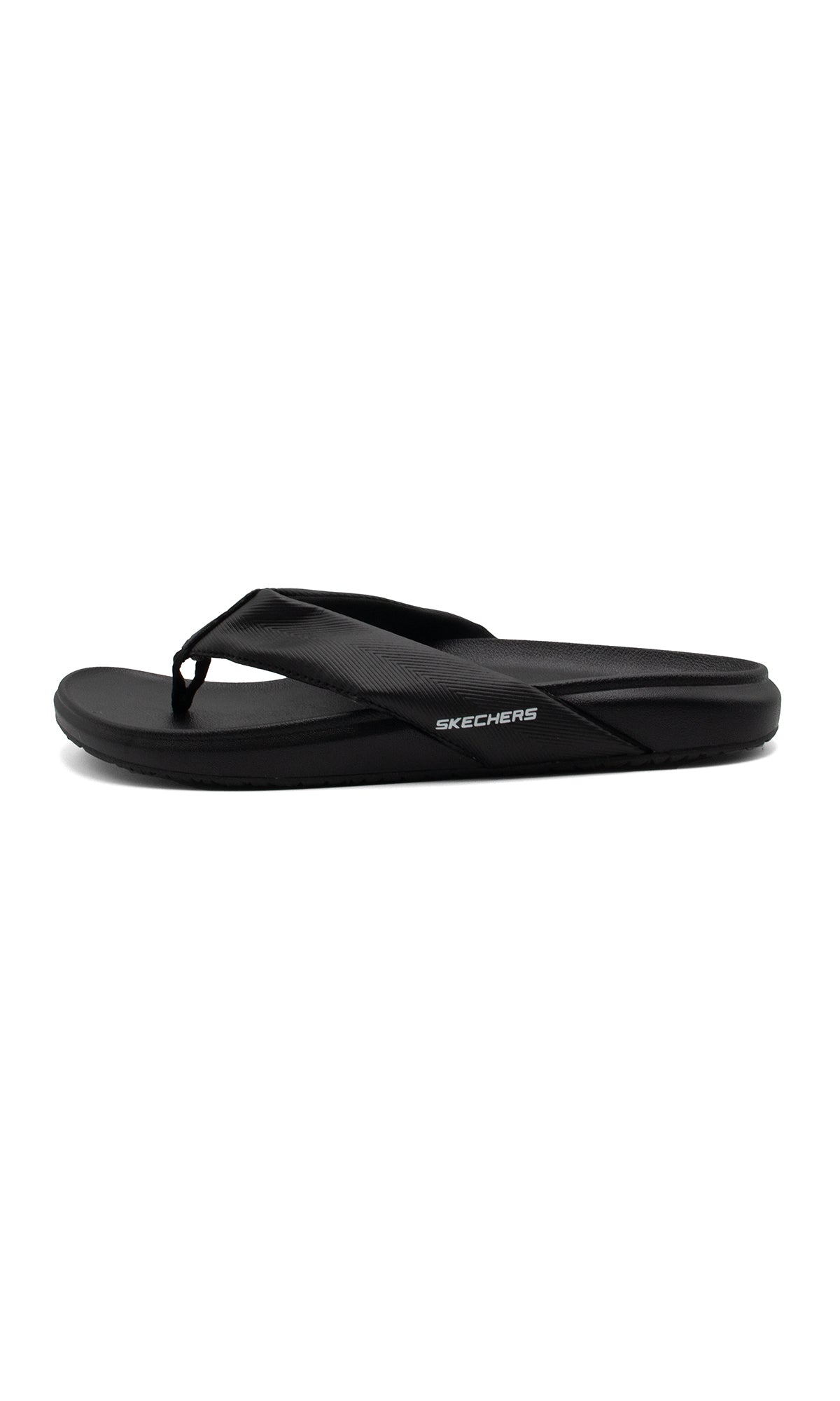 S-k-e-c-h-e-r-s Medicated Fanning Flip-Flop in Black