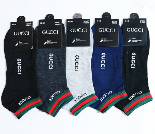 G-U-C-C-I Ankle Socks (Pack of 5)