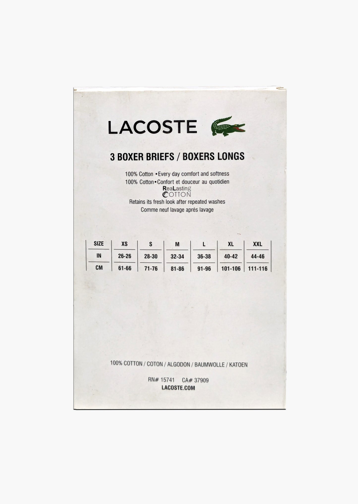 L-A-C-O-S-T-E Boxer (Pack of 3)