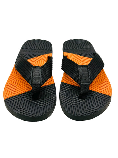 Black & Orange Cross Slippers