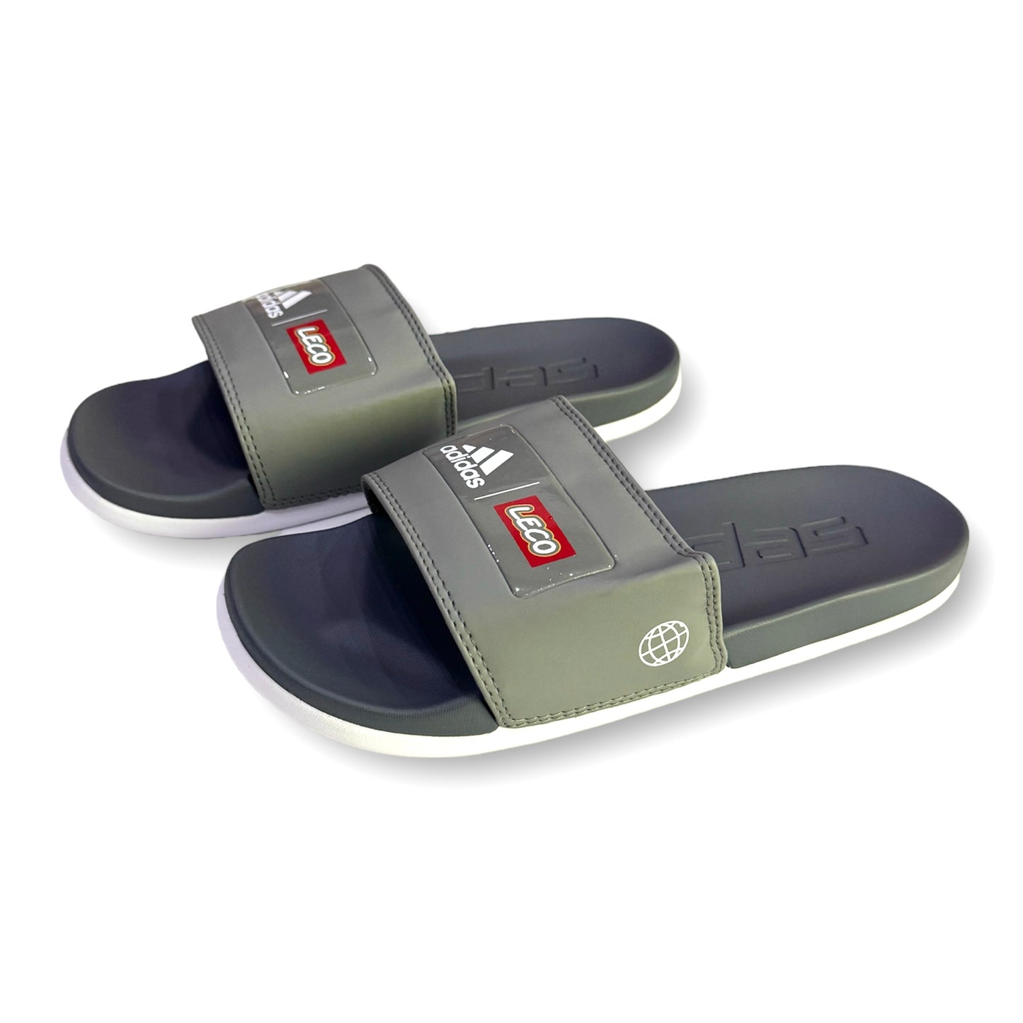 A-D-I-D-A-S Imported  Premium Soft Grey Slides