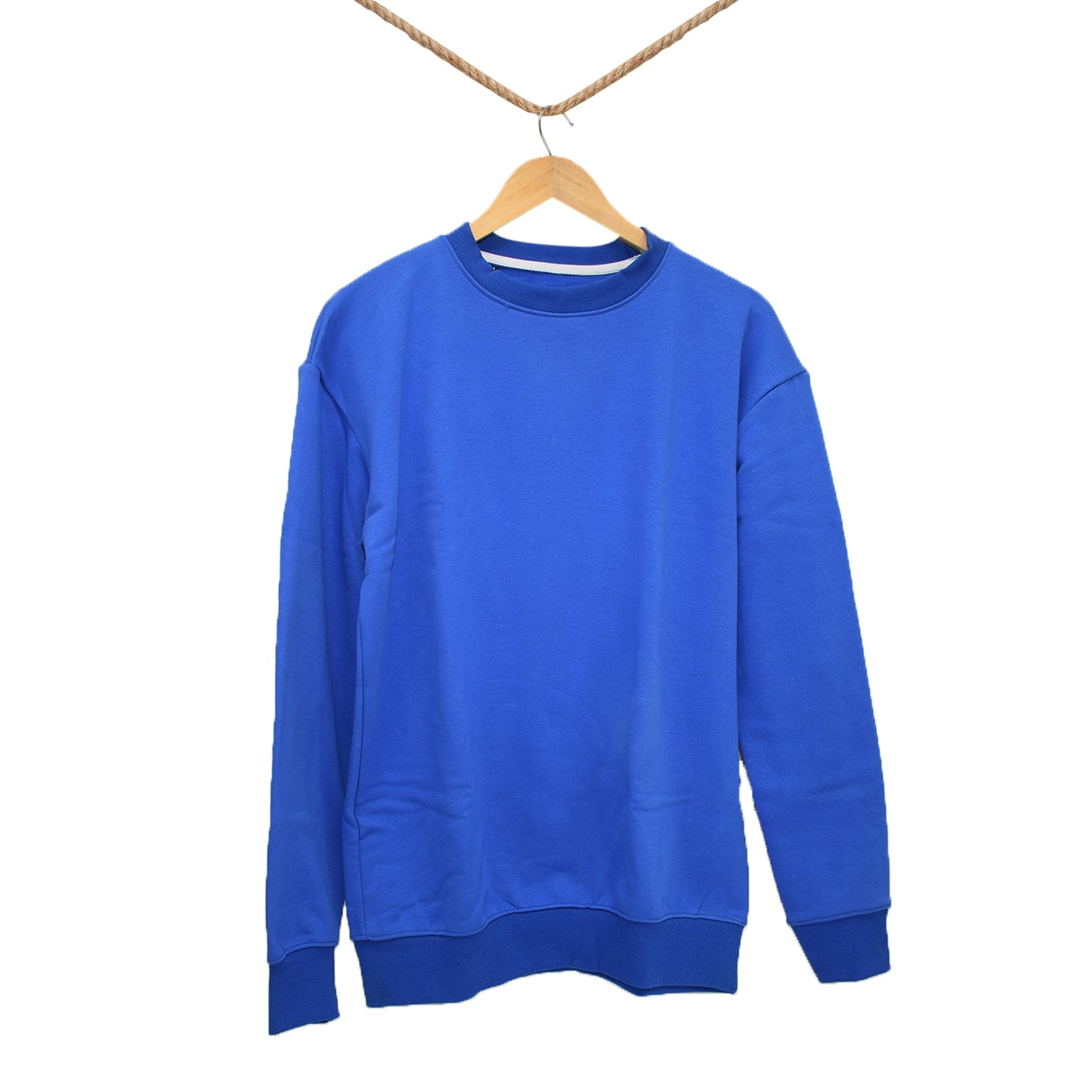 Premium Baggy Drop Shoulder Sweatshirt in Royal Blue
