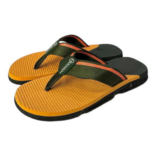 Orange & Green Extra Soft G-U-C-C-I Cross Slipper
