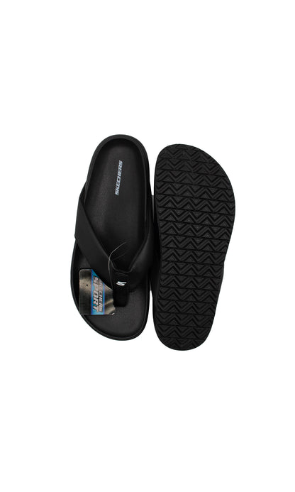 S-k-e-c-h-e-r-s Medicated Fanning Flip-Flop in Black