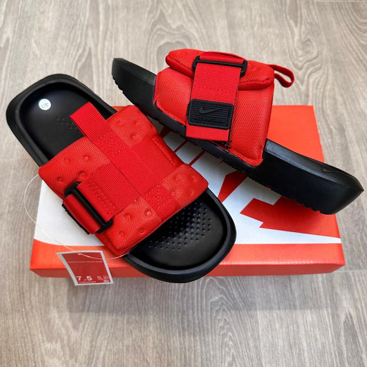 N-I-K-E Asuna 3 Slides Pro in Red & Black