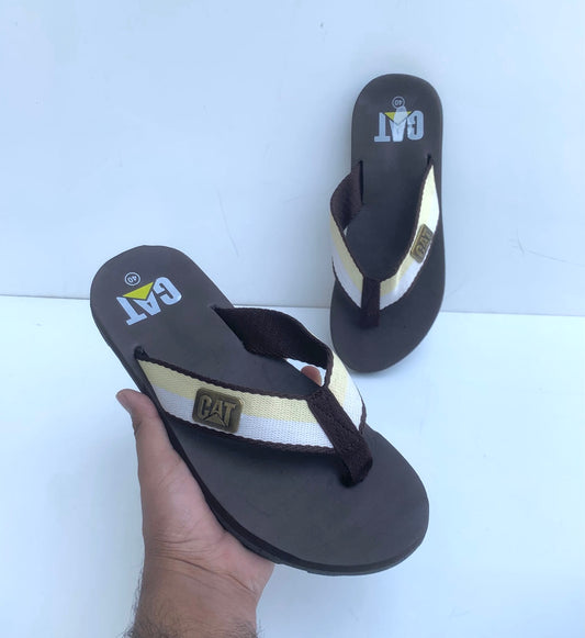 Imported Chocolate Brown C-A-T Flip Flop