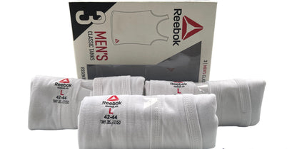 R-E-E-B-O-K PREMIUM WHITE VEST(Pack of 3)