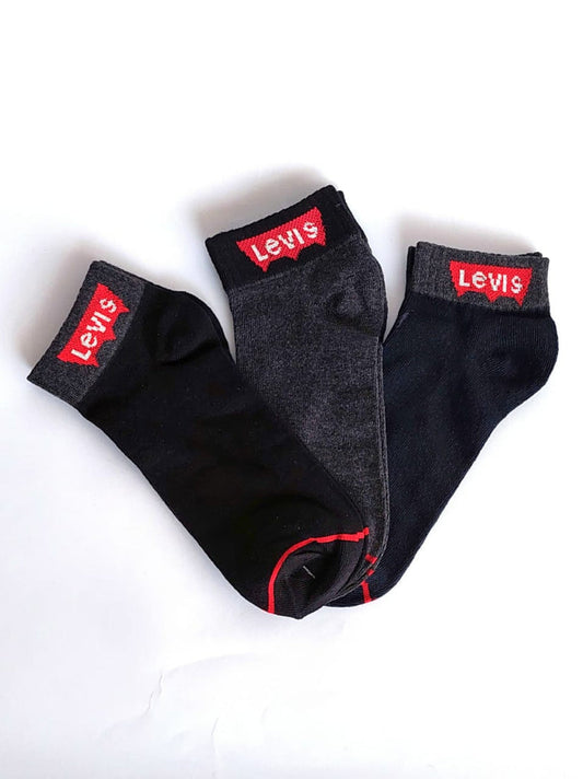 L-E-V-I-S Ankle Socks (Pack Of 3)