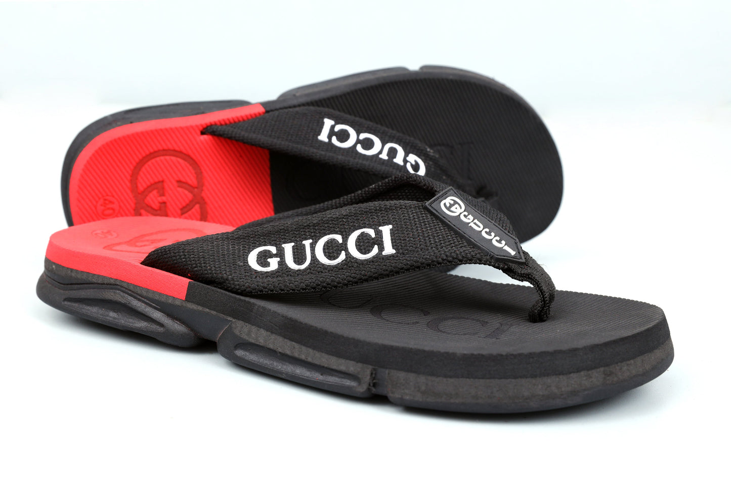 Premium Extra Soft Red G-U-C-C-I Cross Slipper