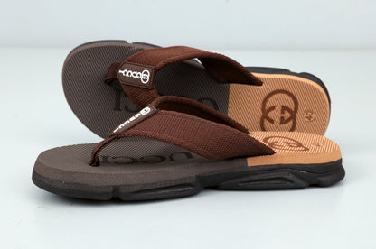 Premium Extra Soft Brown G-U-C-C-I Cross Slipper